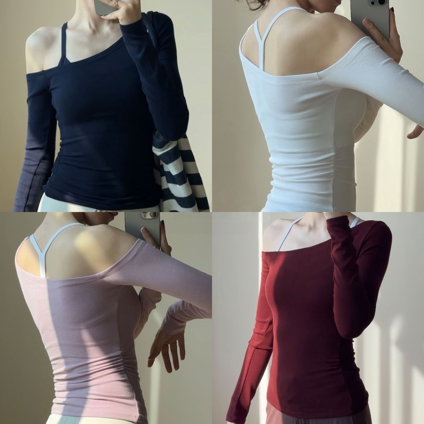 Gigi Asymmetric Pilates Top